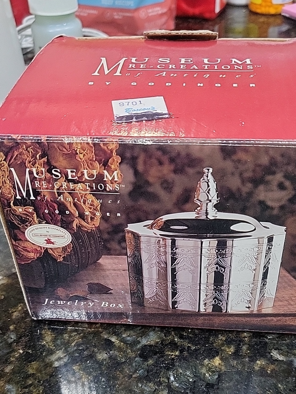 NIB Silver Jewelry Box